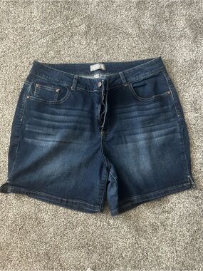 Falls Creek Dark Blue Denim Jean Shorts